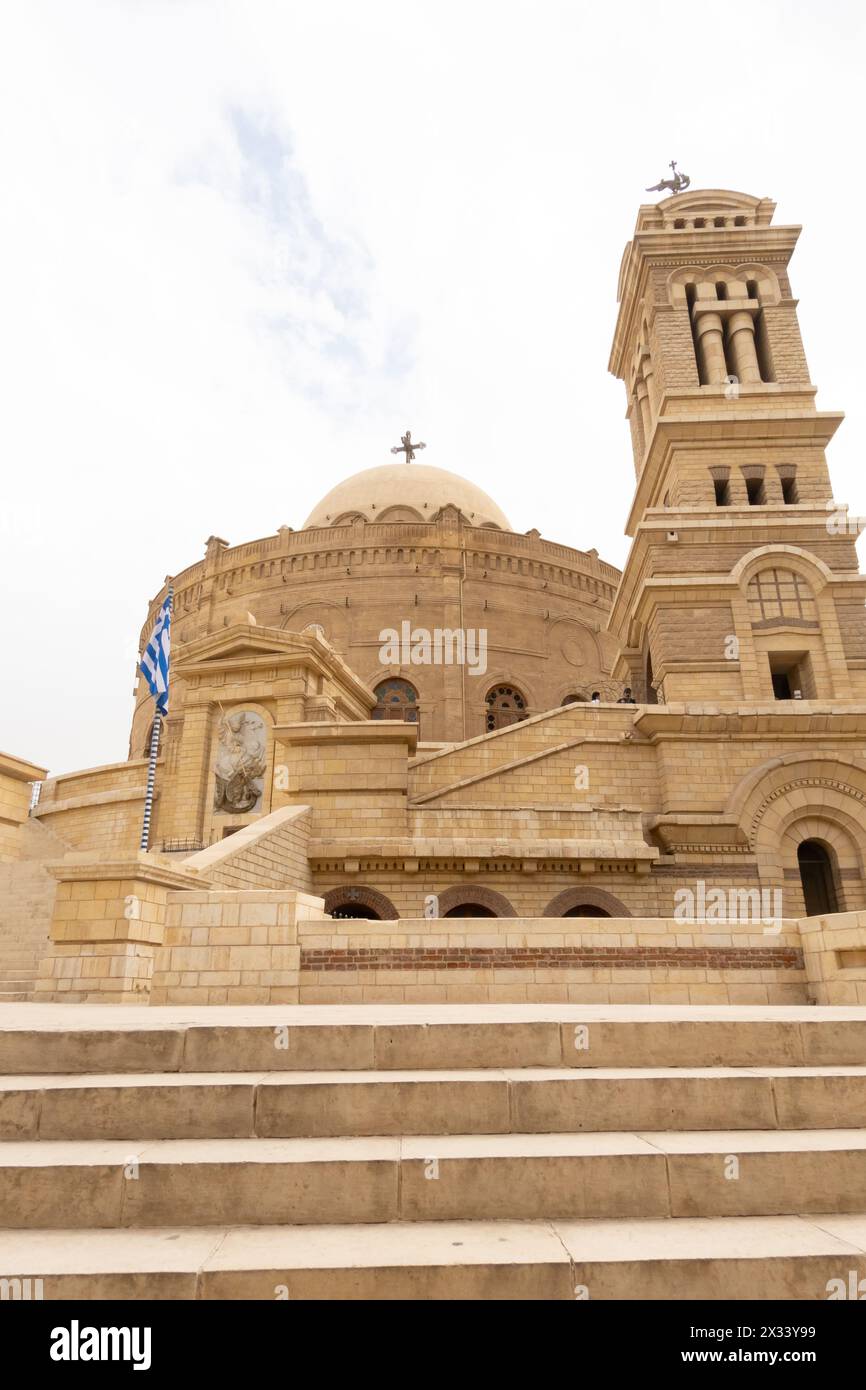 Alte koptisch-griechisch-orthodoxe Kirche St. Georg, Kairo, Ägypten Stockfoto