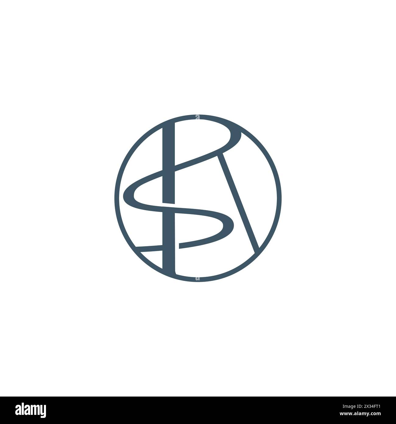Logo Monogramm Anfangsbuchstabe RS Luxury. RS Initials Logo Design Anfangsbuchstabe Logo kreative Luxus-Logo-Vorlage Stock Vektor