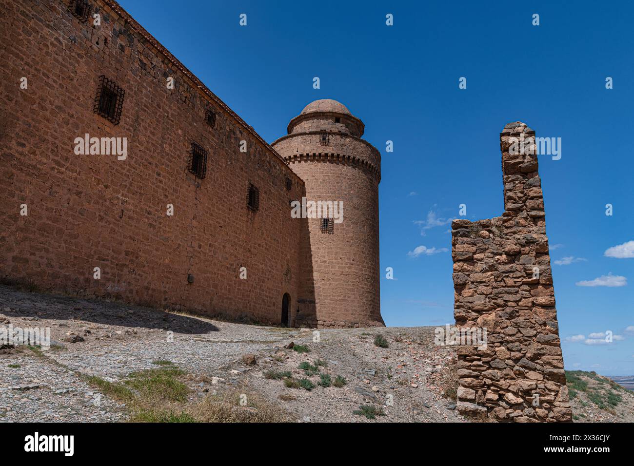 Castillo de La Calahorra liegt in La Calahorra in der spanischen Provinz Granada. Es liegt in den Ausläufern der Sierra Nevada. Gebaut zwischen 1 Stockfoto