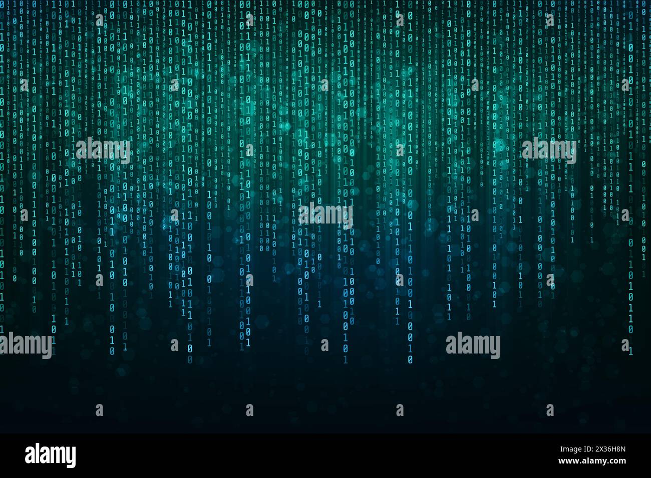Abstrakte Technologie Binärcode Hintergrund mit Binärdaten finden Sie oben auf dem Bildschirm.Digitale Binärdaten und Konzept „Sichere Daten“ Stock Vektor