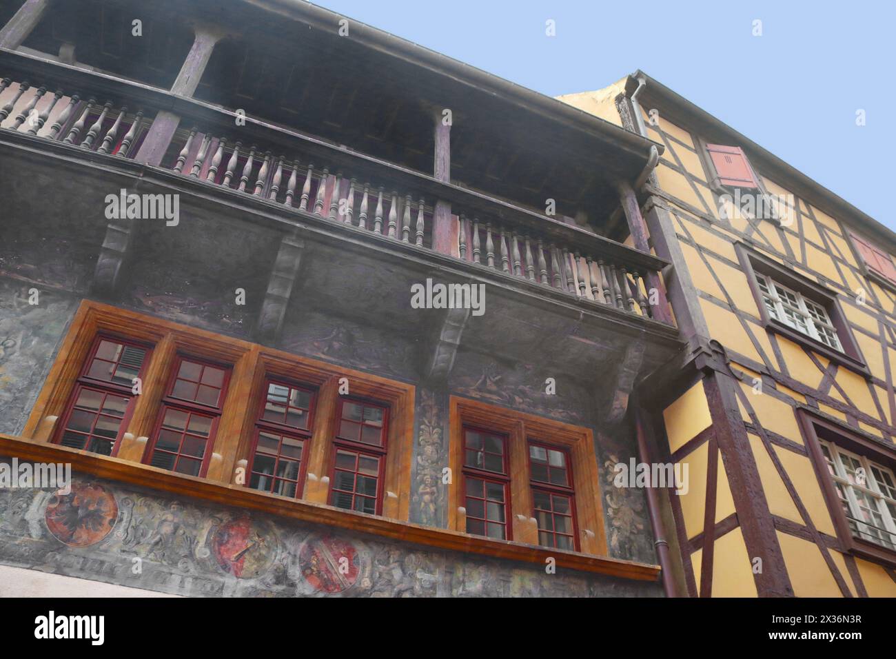Colmar, Frankreich - 21. Dezember 2023: Gebäude Pfister (1537) Stockfoto
