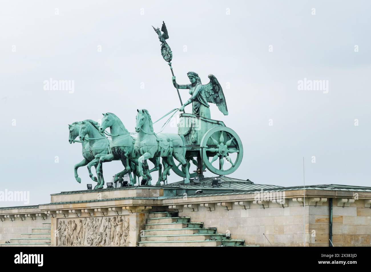 Brandenburger Tor, Quadriga, Berlin, Deutschland Stockfoto