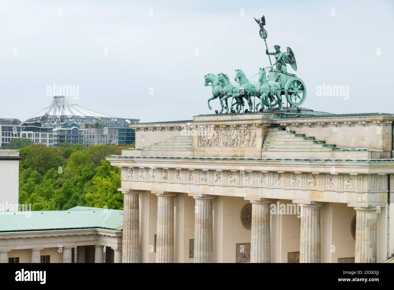 Brandenburger Tor, Quadriga, Berlin, Deutschland Stockfoto