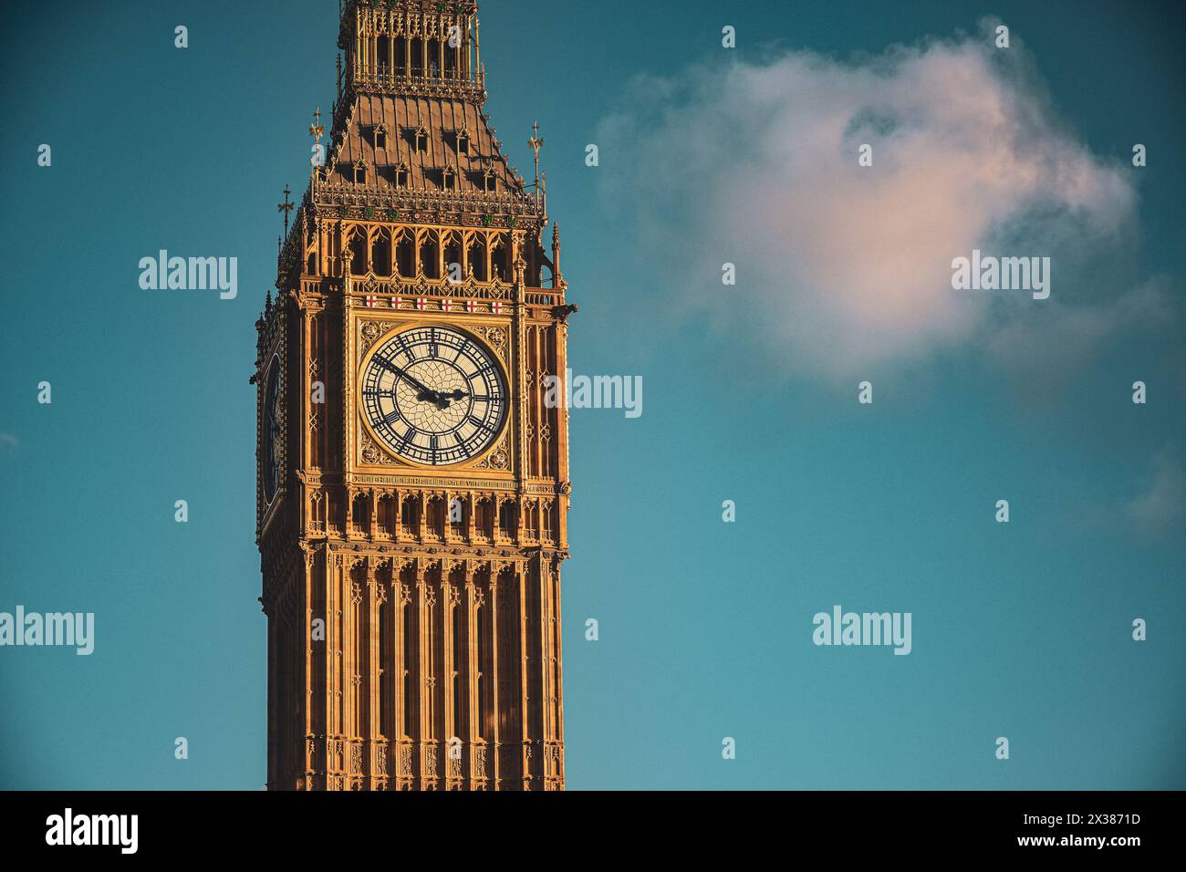 London, Großbritannien - Januar 2024: Schönes Foto von Big Ben in London Stockfoto