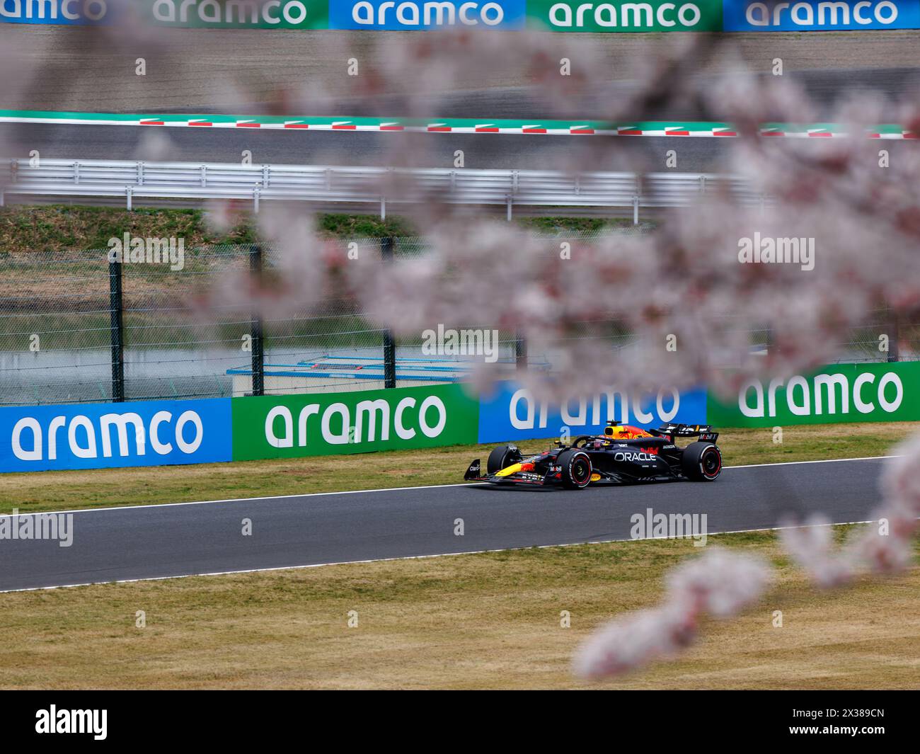 Suzuka Circuit, 5. April 2024: Max Verstappen (NED) von Red Bull während des Formel 1 Grand Prix von Japan 2024. Stockfoto