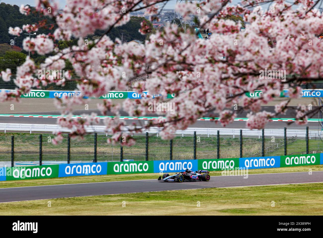Suzuka Circuit, 5. April 2024: Esteban Ocon (FRA) von Alpine während des Formel 1 Grand Prix von Japan 2024. Stockfoto