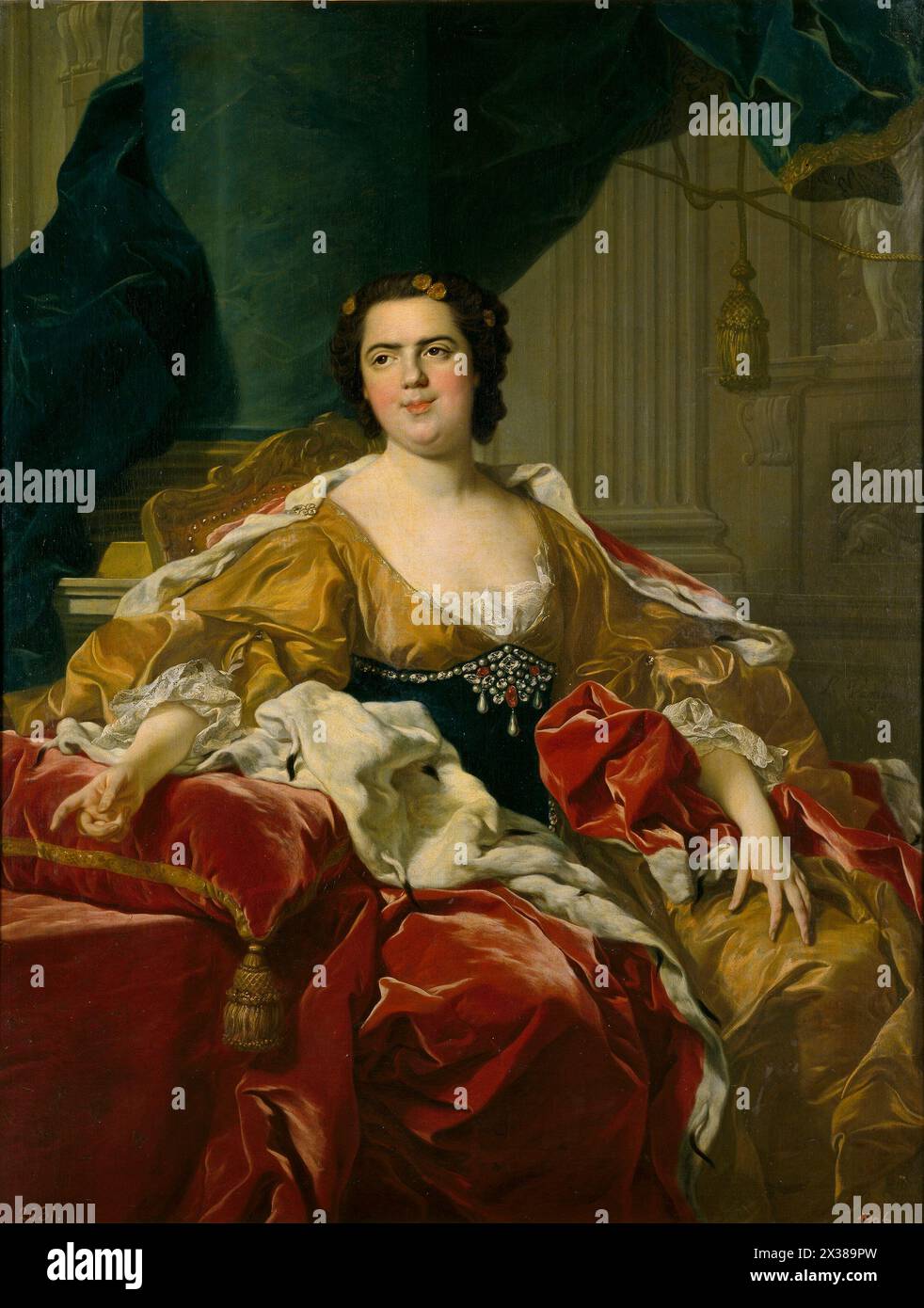 Louise Elisabeth von Frankreich, Ehefrau des Kleinkindes Philippe, 1745, Prado Museum, Madrid Louis-Michel van Loo Stockfoto