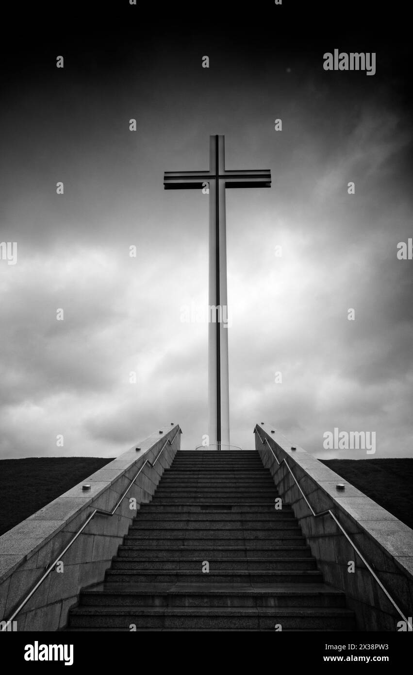 Das Papstkreuz im Phoenix Park in Dublin City, Irland Stockfoto