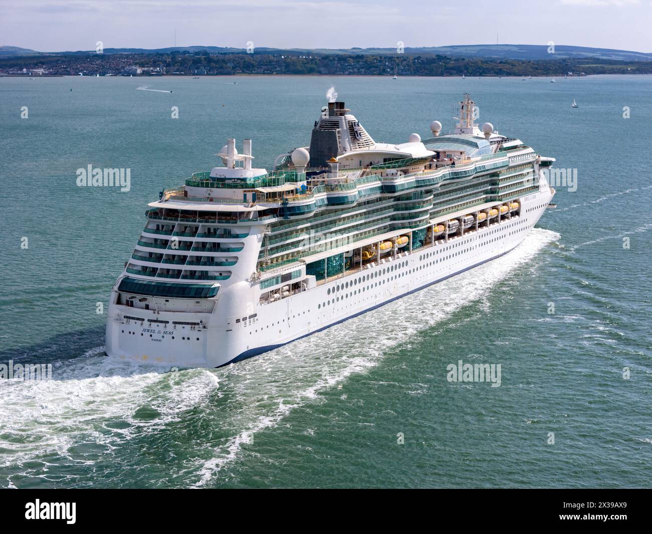 Jewel of the Seas ist ein von Royal Caribbean International betriebenes Kreuzschiff der Radiance-Klasse. Stockfoto