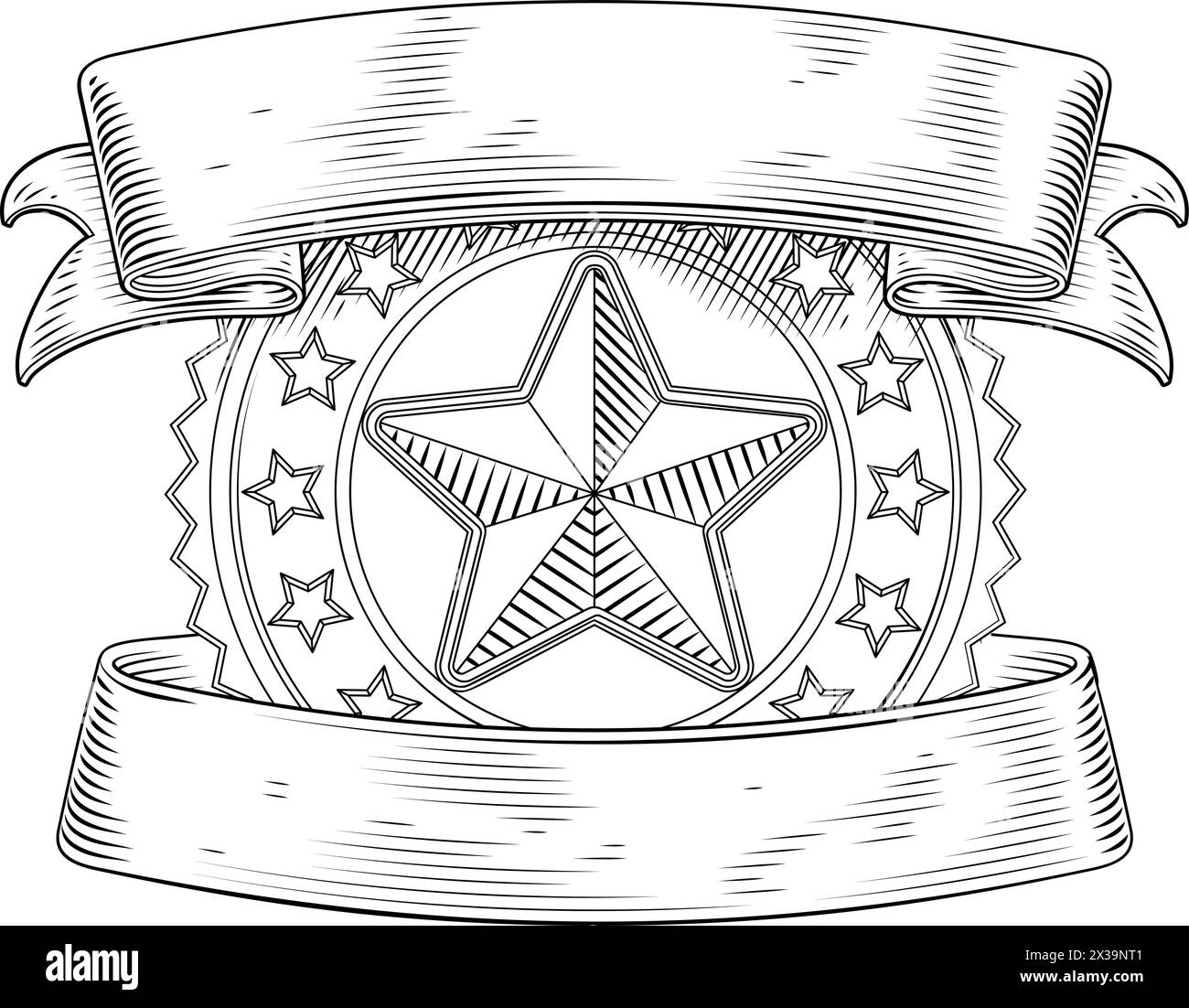 Symbol-Symbol-Symbol-Symbol-Symbol-Symbol-Symbol-Symbol-Symbol Mit Goldenem Stern Stock Vektor