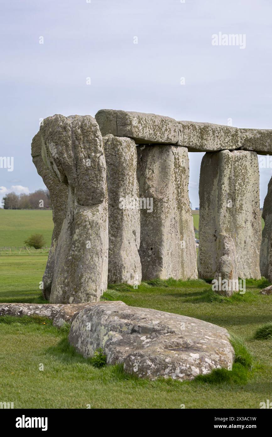 Malerischer Blick auf stonehenge Stockfoto