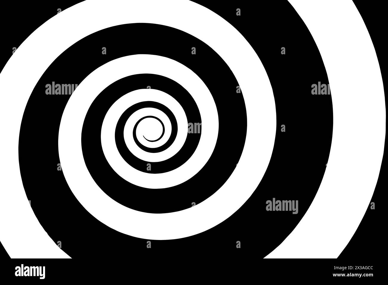 Hypnose-Visualisierung bedeutet endlose Spirale Stockfoto