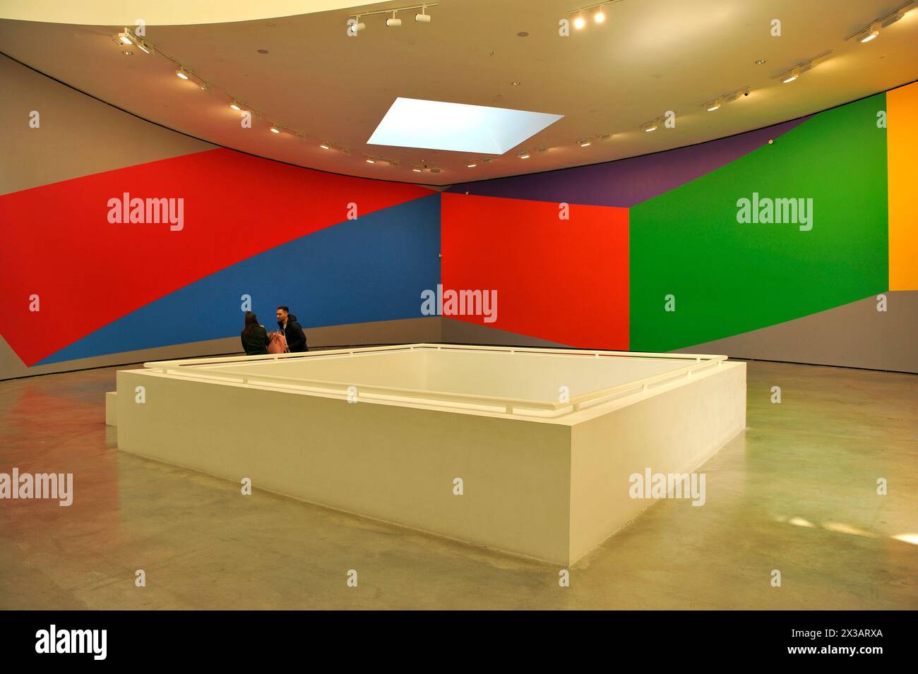 Guggenheim, Museum, Bilbao, Ellsworth Kelly, Malerei, Frank Gehry, Architektur, Spanien, Europa Stockfoto