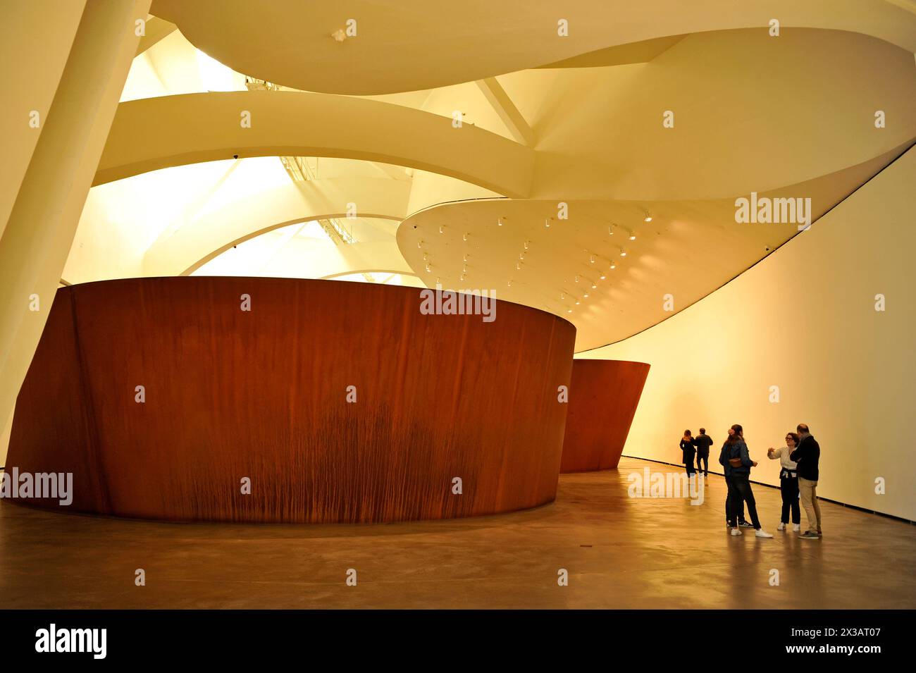 Richard Serra Skulptureninstallation im Guggenheim, Museum, Bilbao, Frank Gehry, Architektur, Spanien, Europa Stockfoto