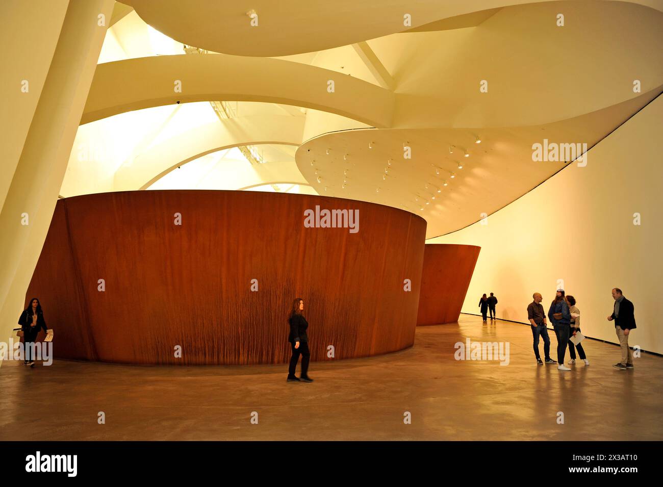 Richard Serra Skulptureninstallation im Guggenheim, Museum, Bilbao, Frank Gehry, Architektur, Spanien, Europa Stockfoto