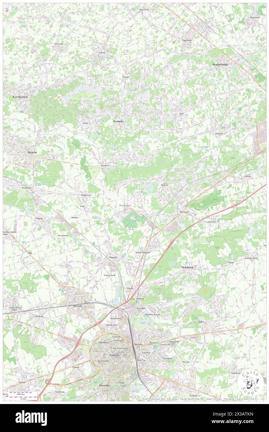 Rotselaar, Provincie Vlaams-Brabant, BE, Belgien, Flandern, n 50 57' 10'', N 4 42' 59'', Karte, Cartascapes Map, veröffentlicht 2024. Erkunden Sie Cartascapes, eine Karte, die die vielfältigen Landschaften, Kulturen und Ökosysteme der Erde enthüllt. Reisen Sie durch Zeit und Raum und entdecken Sie die Verflechtungen der Vergangenheit, Gegenwart und Zukunft unseres Planeten. Stockfoto