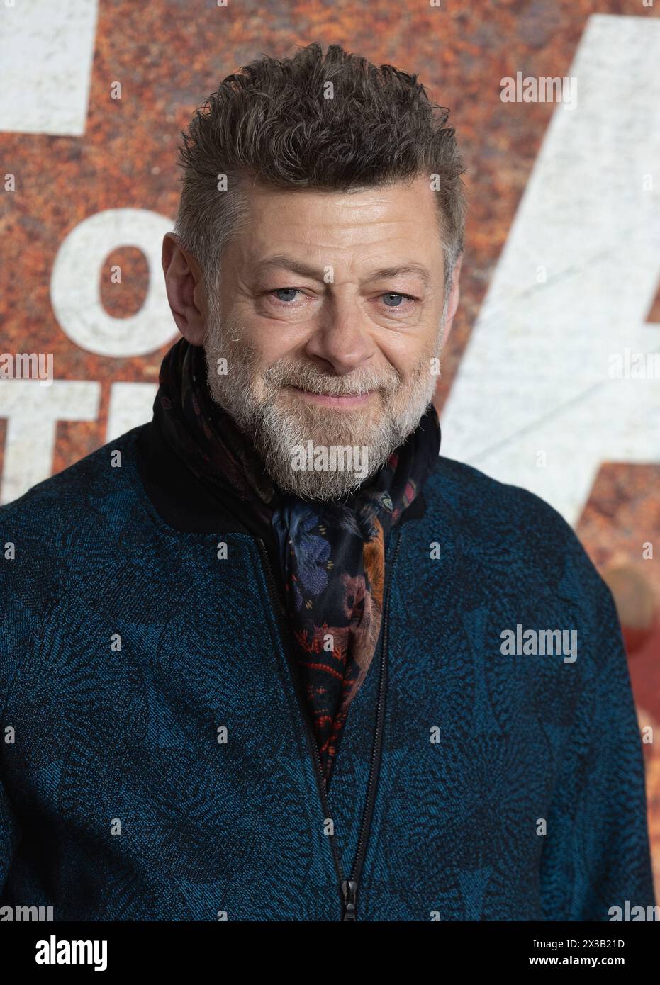 London, Großbritannien. April 2024. Andy Serkis nimmt am 25. April 2024 am britischen Start des Kingdom of the Planet of the Apes im BFI IMAX in London Teil. Quelle: S.A.M./Alamy Live News Stockfoto