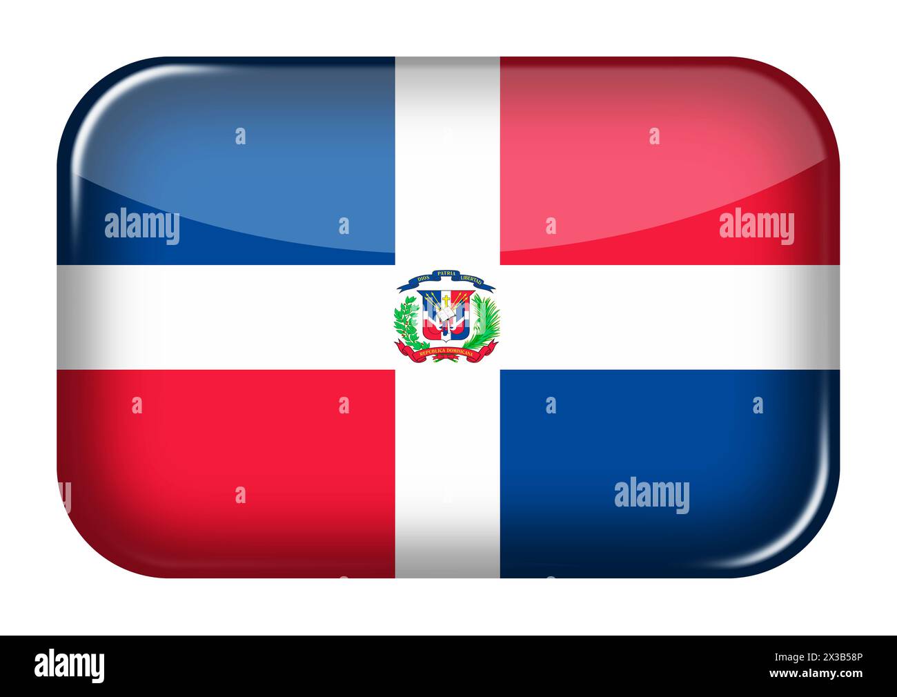 Websymbol Dominikanische Republik Stockfoto