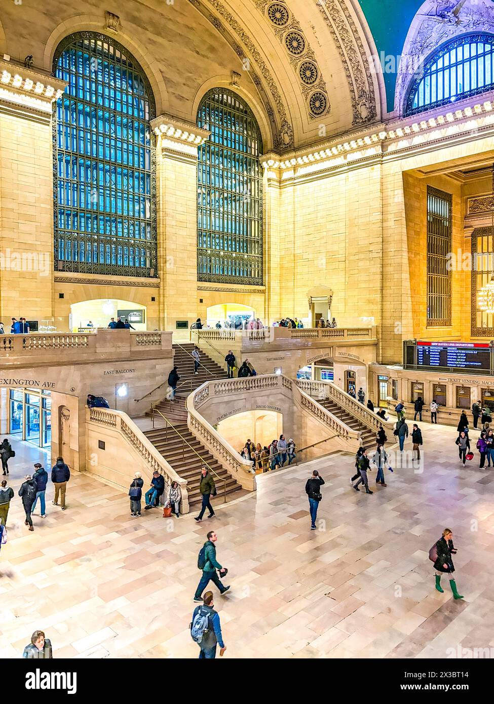 Die Galerie des Hauptbahnhofs Grand Central Station, New Yorks Hauptbahnhof, ist heute ein Apple Store in Midtown Manhattan, New York City Stockfoto