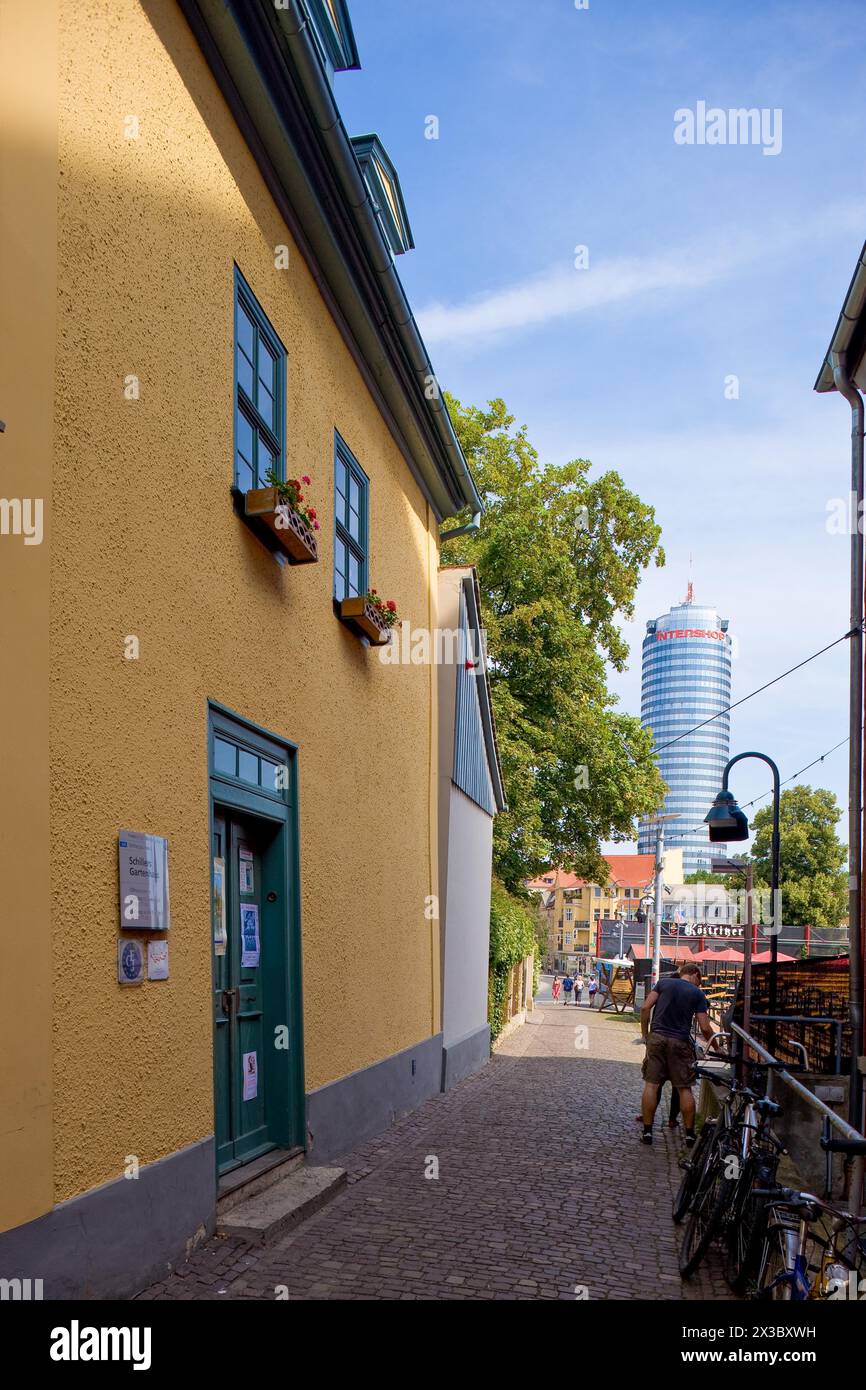 Jena ist eine Universitätsstadt und unabhängige Stadt in Thüringen in der Metropolregion Mitteldeutschland. Nach der Landeshauptstadt Erfurt ist es die Stockfoto