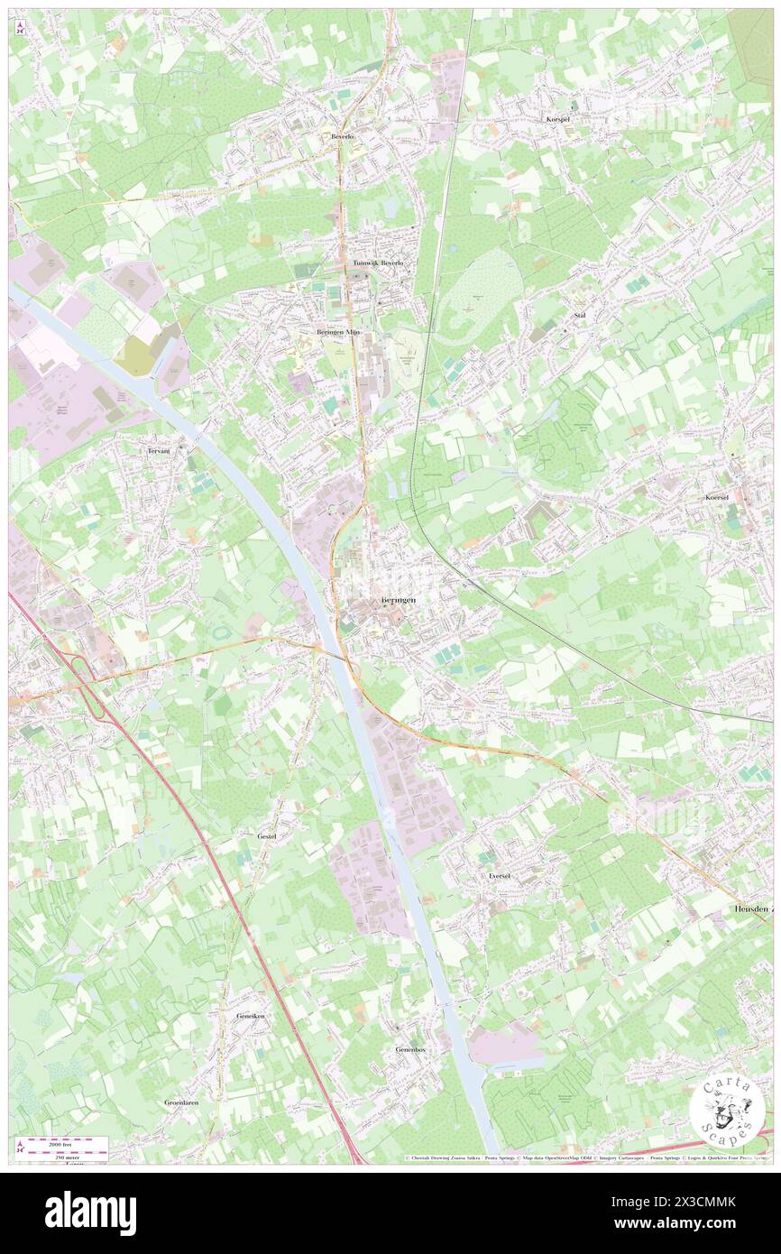 Beringen, Provincie Limburg, BE, Belgien, Flandern, n 51 2' 58'', N 5 13' 33'', Karte, Cartascapes Map, veröffentlicht 2024. Erkunden Sie Cartascapes, eine Karte, die die vielfältigen Landschaften, Kulturen und Ökosysteme der Erde enthüllt. Reisen Sie durch Zeit und Raum und entdecken Sie die Verflechtungen der Vergangenheit, Gegenwart und Zukunft unseres Planeten. Stockfoto