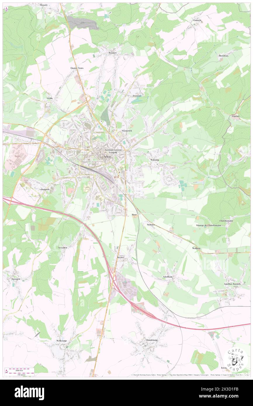 Haute Ecole de La Communaute Francaise du Luxembourg 'Schuman' / Algemeen, Province du Luxembourg, BE, Belgien, Wallonien, n 49 40' 28'', N 5 49' 28'', Karte, Cartascapes Map, veröffentlicht 2024. Erkunden Sie Cartascapes, eine Karte, die die vielfältigen Landschaften, Kulturen und Ökosysteme der Erde enthüllt. Reisen Sie durch Zeit und Raum und entdecken Sie die Verflechtungen der Vergangenheit, Gegenwart und Zukunft unseres Planeten. Stockfoto