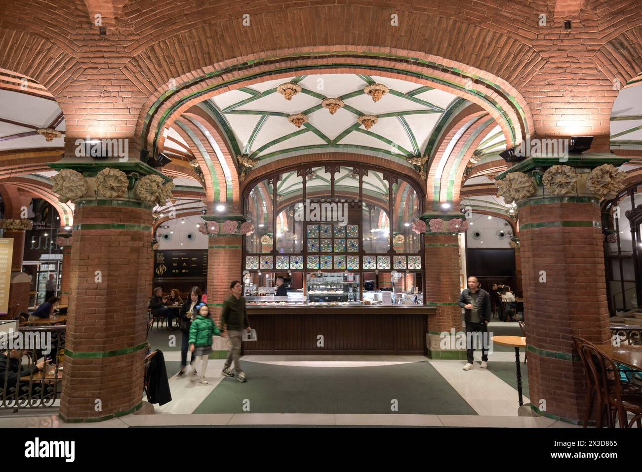 Konzerthalle, Palau de la Musica Catalana, Barcelona, Katalonien, Spanien Stockfoto