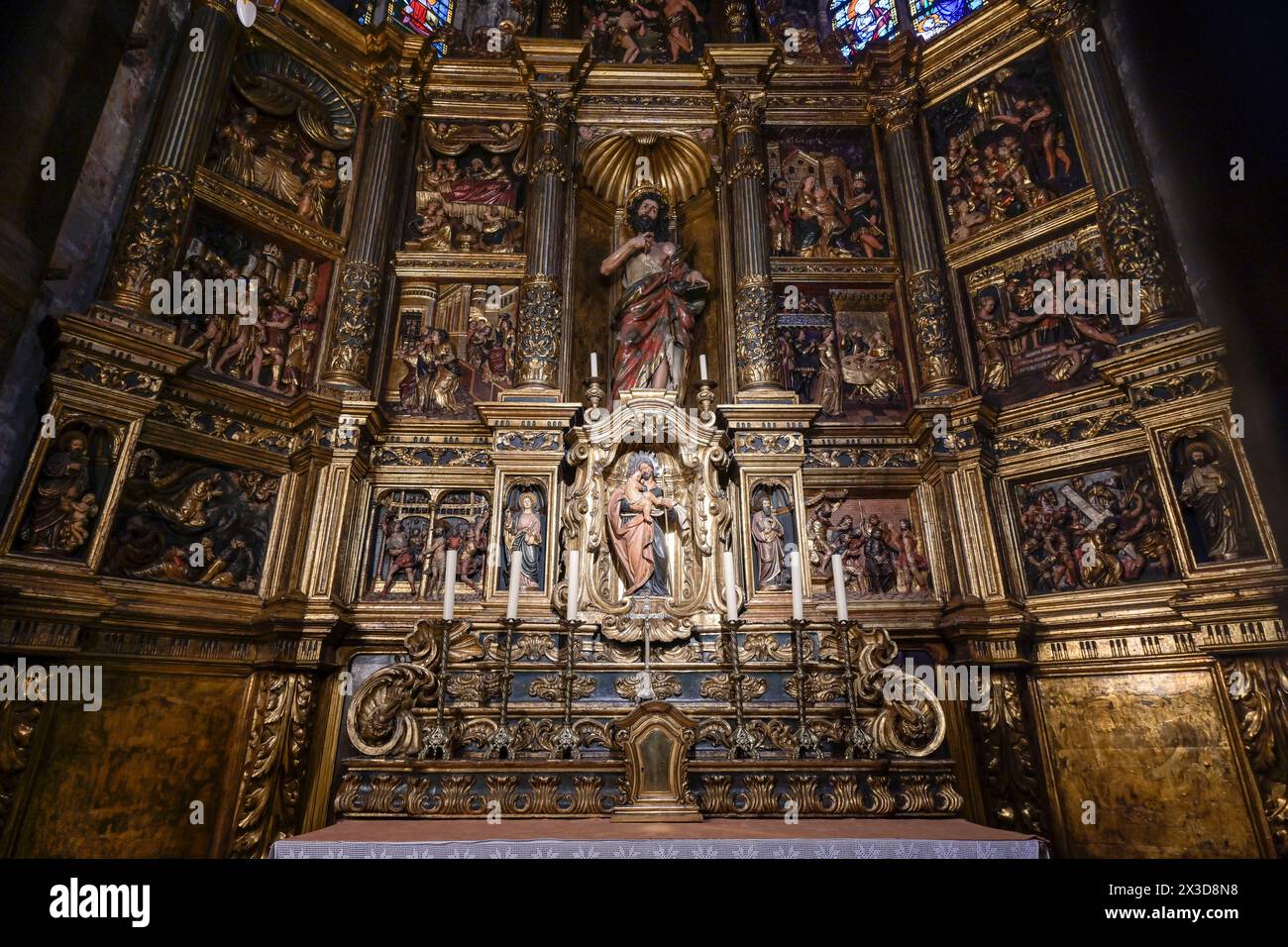 Capella de Sant Joani Sant Josep, Kathedrale, Catedral de la Santa Creu i Santa Eulalia, Barcelona, Katalonien, Spanien Stockfoto