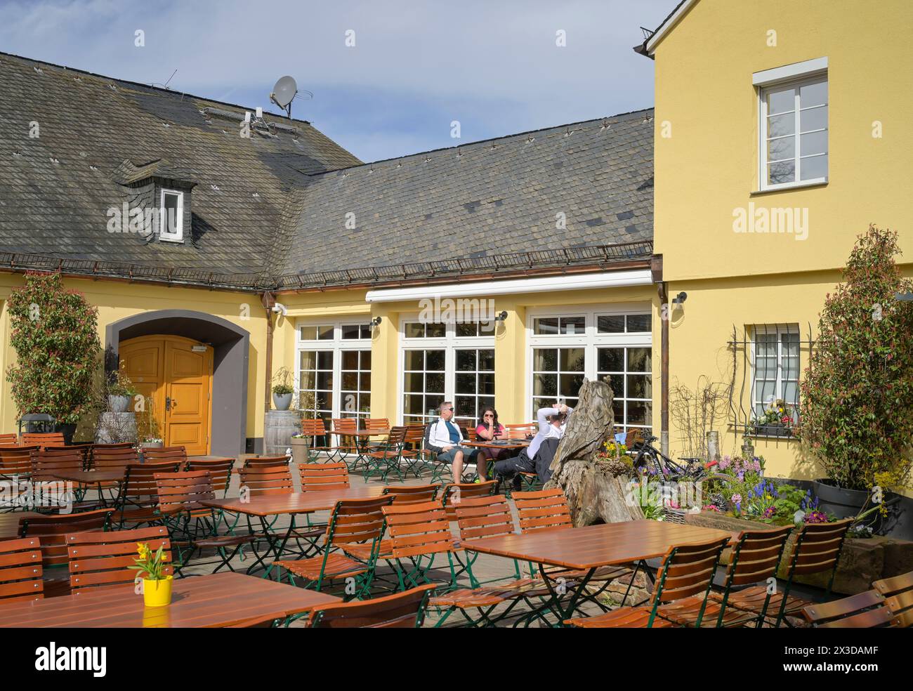 Gasthof Jagdschloss Platte, Wiesbaden, Hessen, Deutschland Stockfoto