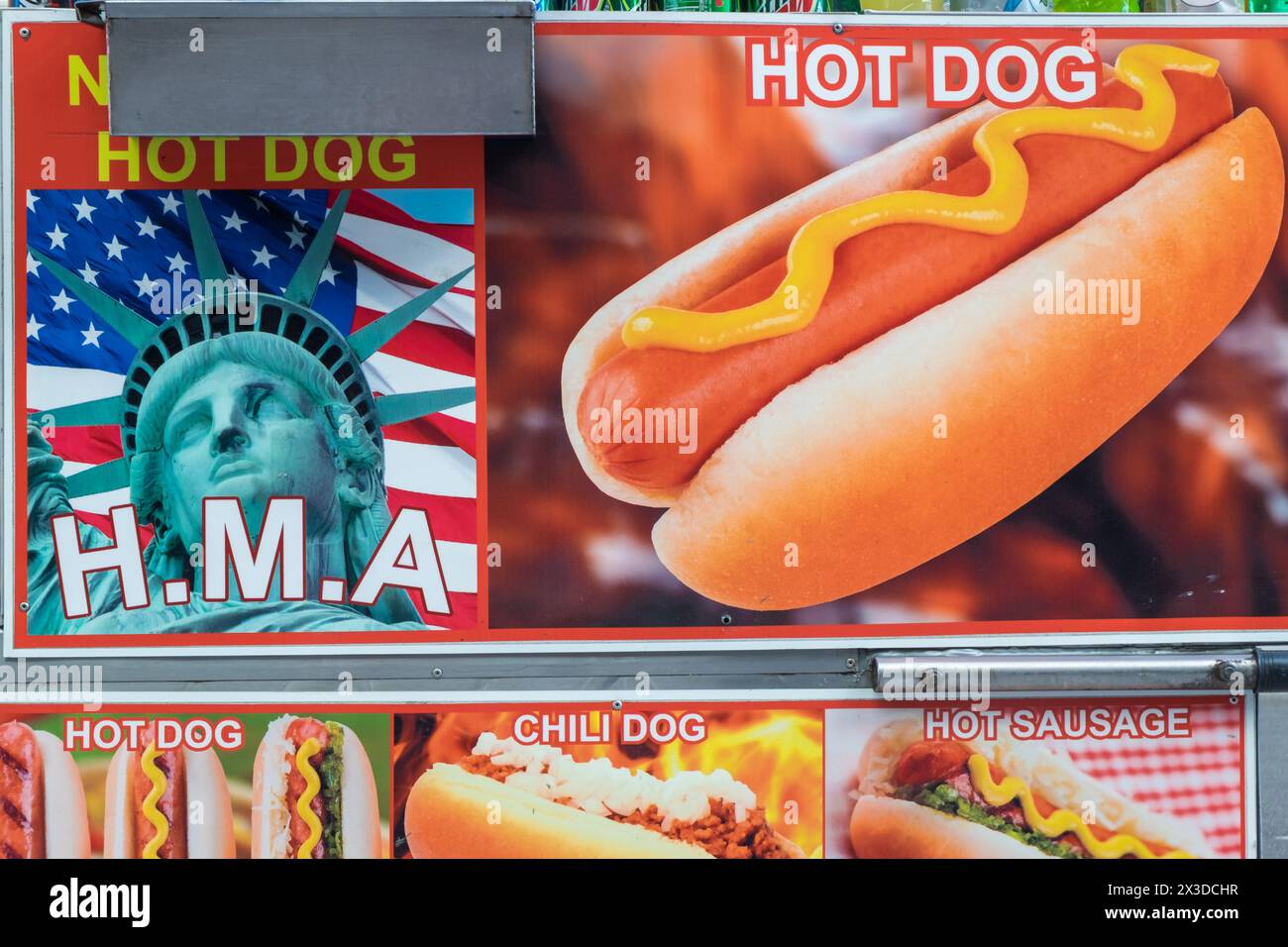 Hot Dog Stand, New York, USA Stockfoto