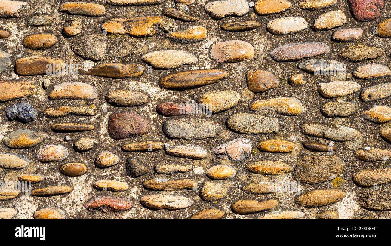 Strukturiertes Hintergrunddesign Mit Natursteinwand Stockfoto