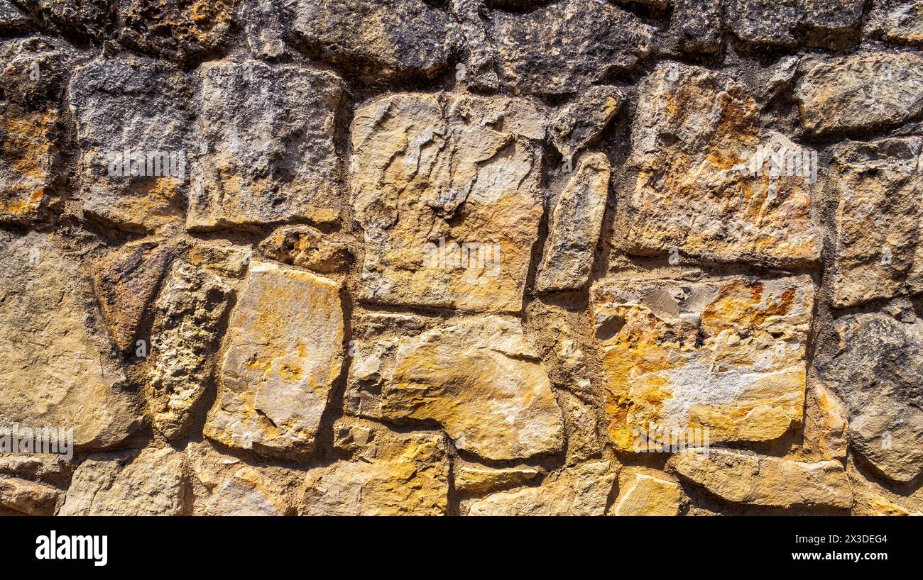 Strukturiertes Hintergrunddesign Mit Natursteinwand Stockfoto