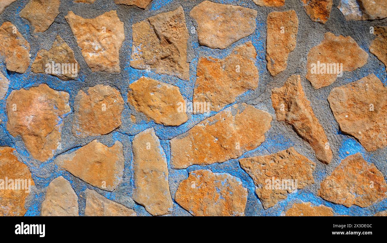 Strukturiertes Hintergrunddesign Mit Natursteinwand Stockfoto