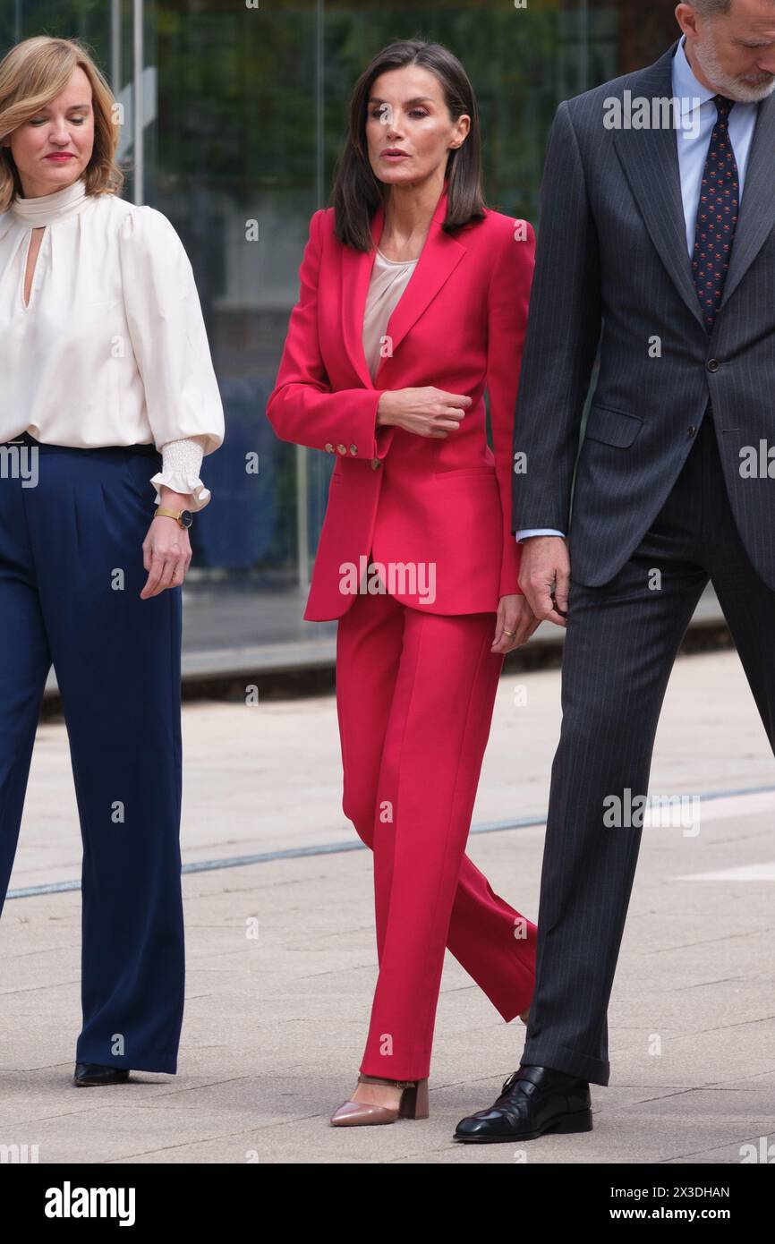 Königin Letizia von Spanien nimmt an einer Gedenkfeier für die Teilnahme Spaniens an den Olympischen Spielen Barcelona und Albertville 1992 bei der COE am AP Teil Stockfoto