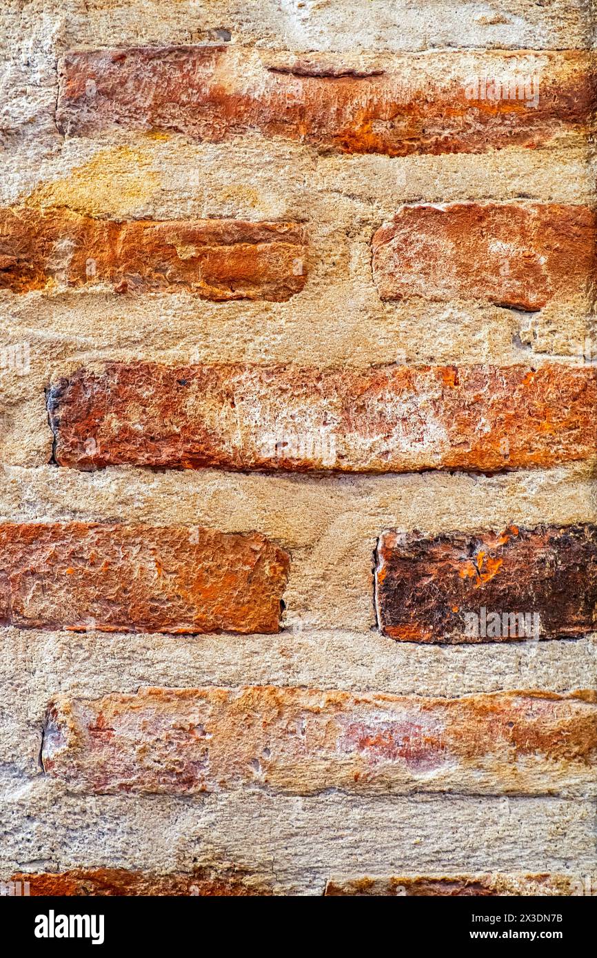 Abstraktes Strukturiertes Hintergrunddesign Aus Alten Ziegelwänden Stockfoto