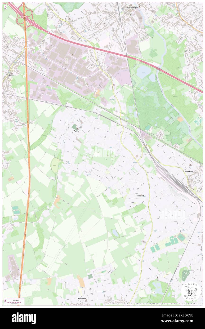 Welle, Provincie Oost-Vlaanderen, BE, Belgien, Flandern, n 50 53' 55'', N 4 3' 21'', Karte, Cartascapes Map, veröffentlicht 2024. Erkunden Sie Cartascapes, eine Karte, die die vielfältigen Landschaften, Kulturen und Ökosysteme der Erde enthüllt. Reisen Sie durch Zeit und Raum und entdecken Sie die Verflechtungen der Vergangenheit, Gegenwart und Zukunft unseres Planeten. Stockfoto