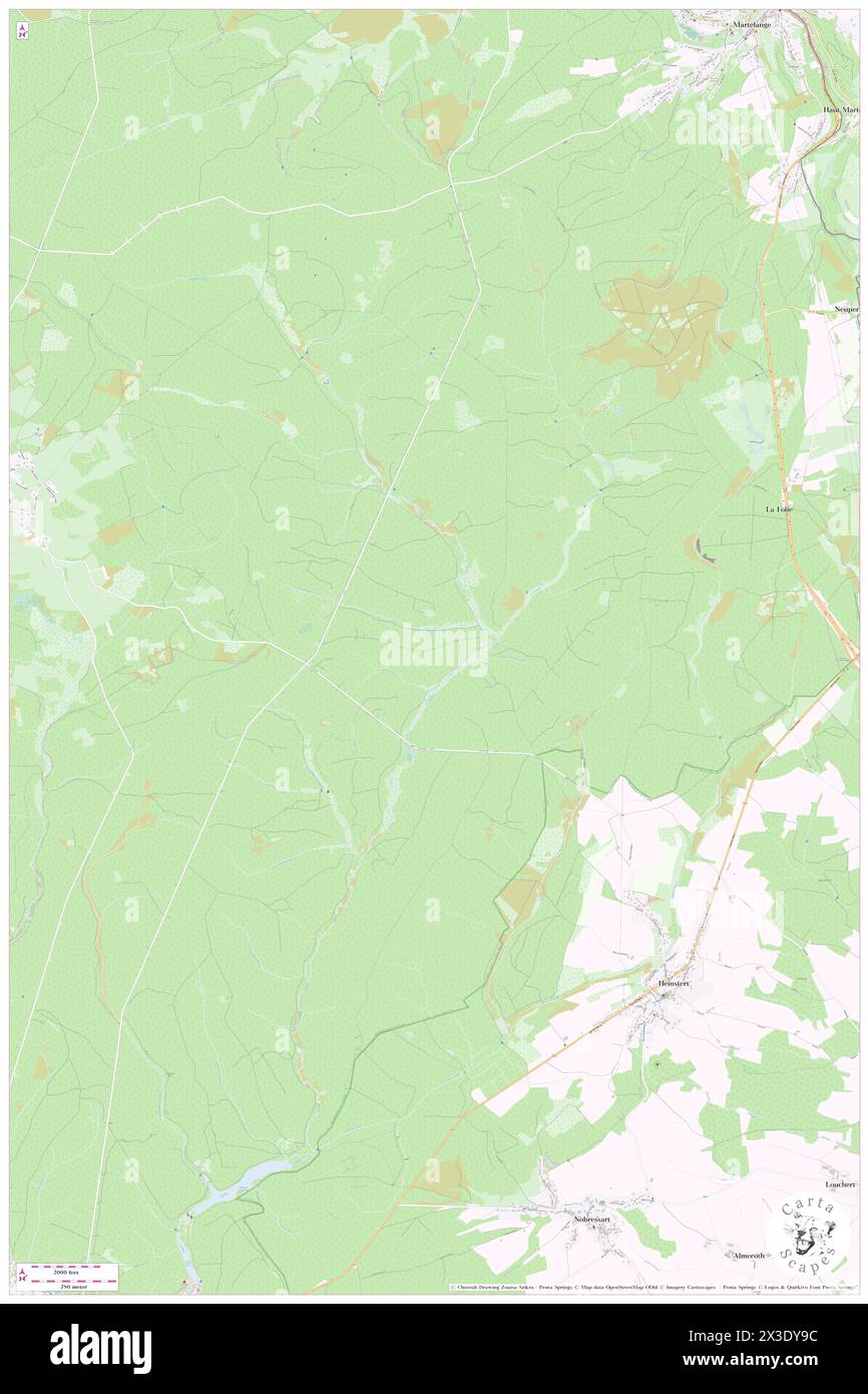 Bois de la Fontaine Martin Carelie, Province du Luxembourg, BE, Belgien, Wallonien, n 49 46' 59''', N 5 42' 0'', Karte, Karte, Kartenausgabe 2024. Erkunden Sie Cartascapes, eine Karte, die die vielfältigen Landschaften, Kulturen und Ökosysteme der Erde enthüllt. Reisen Sie durch Zeit und Raum und entdecken Sie die Verflechtungen der Vergangenheit, Gegenwart und Zukunft unseres Planeten. Stockfoto