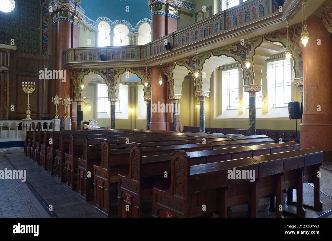 Bulgarien, Sofia; das Innere der Synagoge Stockfoto