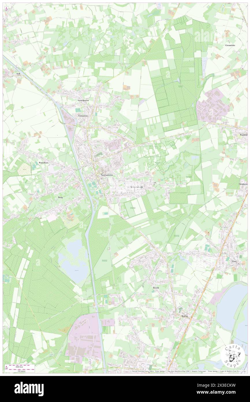 Schootsheide, Provincie Limburg, BE, Belgien, Flandern, n 51 5' 6'', N 5 42' 46'', Karte, Kartenausgabe 2024. Erkunden Sie Cartascapes, eine Karte, die die vielfältigen Landschaften, Kulturen und Ökosysteme der Erde enthüllt. Reisen Sie durch Zeit und Raum und entdecken Sie die Verflechtungen der Vergangenheit, Gegenwart und Zukunft unseres Planeten. Stockfoto