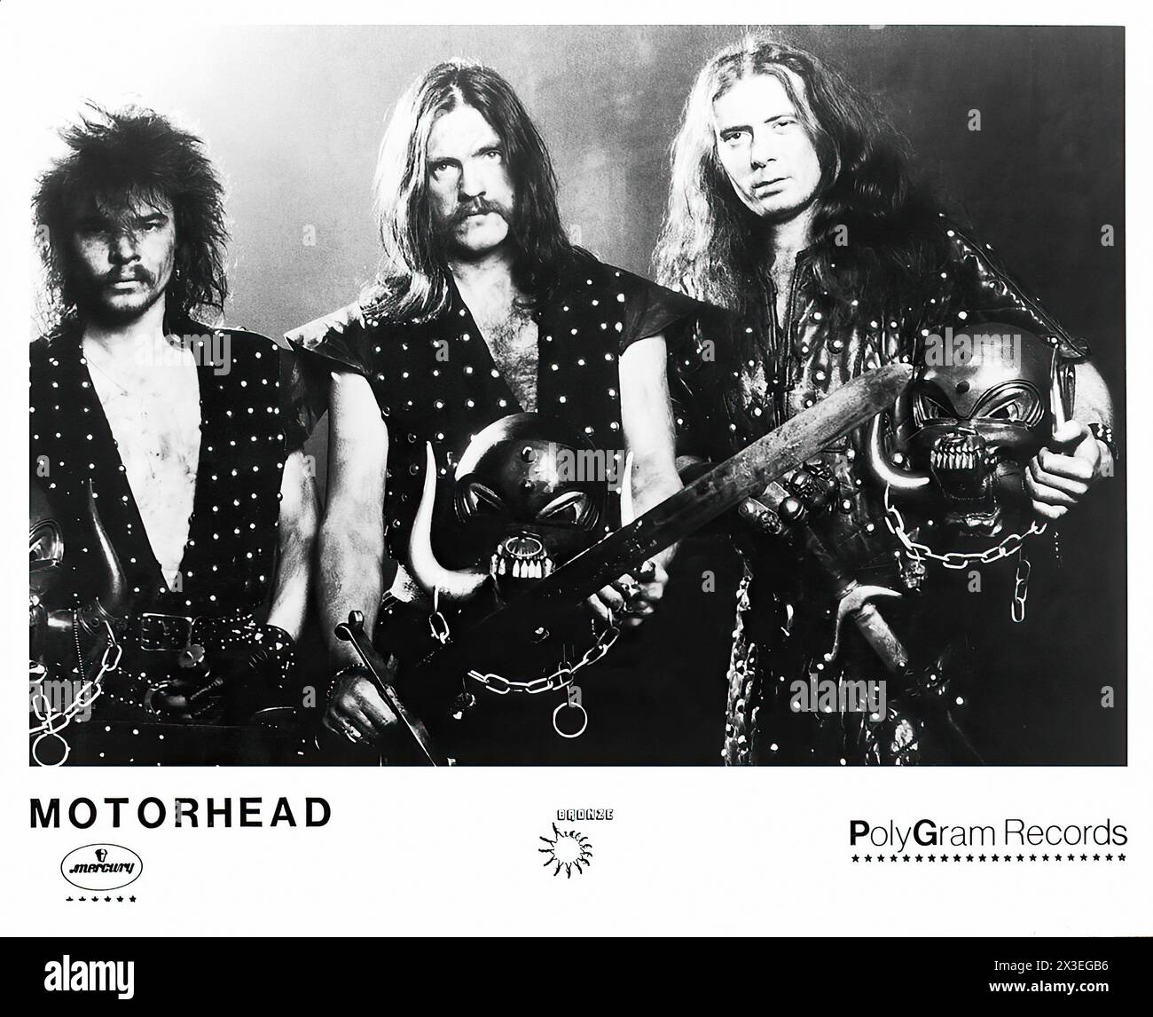 Motörhead – Werbebild des Vintage Music Labels – Fotograf unbekannt, nur für redaktionelle Zwecke Stockfoto