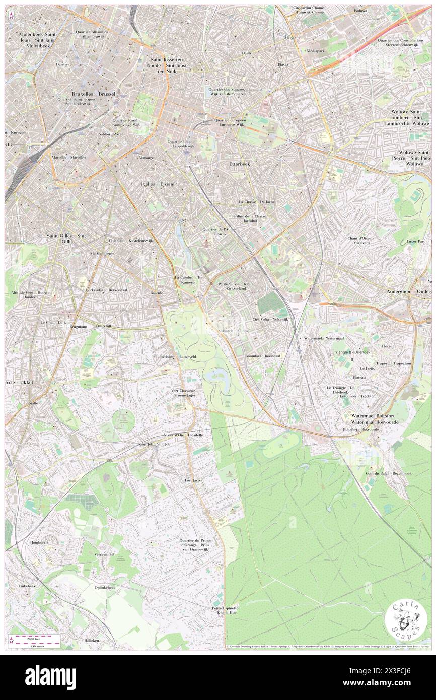 Universite Libre de Bruxelles / Campus Solbosch, Provincie Antwerpen, BE, Belgien, Flandern, n 50 48' 42'', N 4 22' 51'', Karte, Cartascapes Map, veröffentlicht 2024. Erkunden Sie Cartascapes, eine Karte, die die vielfältigen Landschaften, Kulturen und Ökosysteme der Erde enthüllt. Reisen Sie durch Zeit und Raum und entdecken Sie die Verflechtungen der Vergangenheit, Gegenwart und Zukunft unseres Planeten. Stockfoto