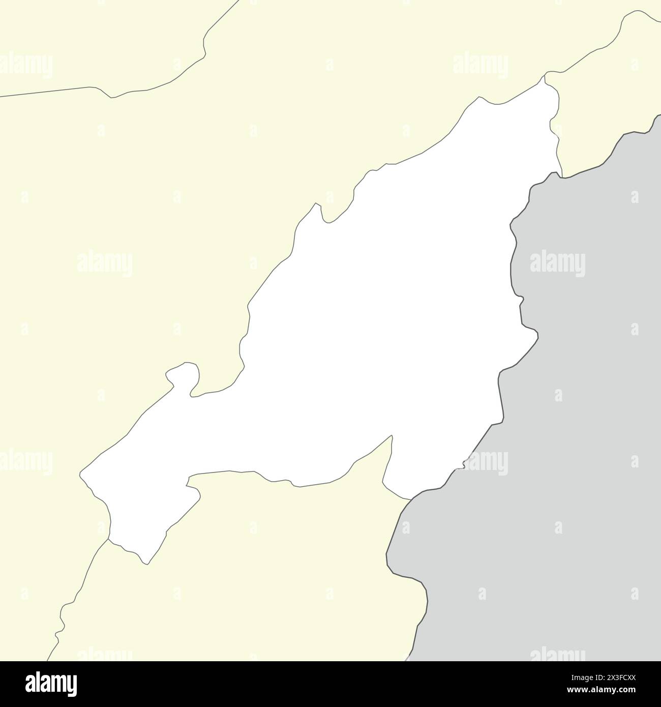 Lageplan von Nagaland ist ein Bundesstaat Indien mit Nachbarstaat und Nachbarland Stock Vektor
