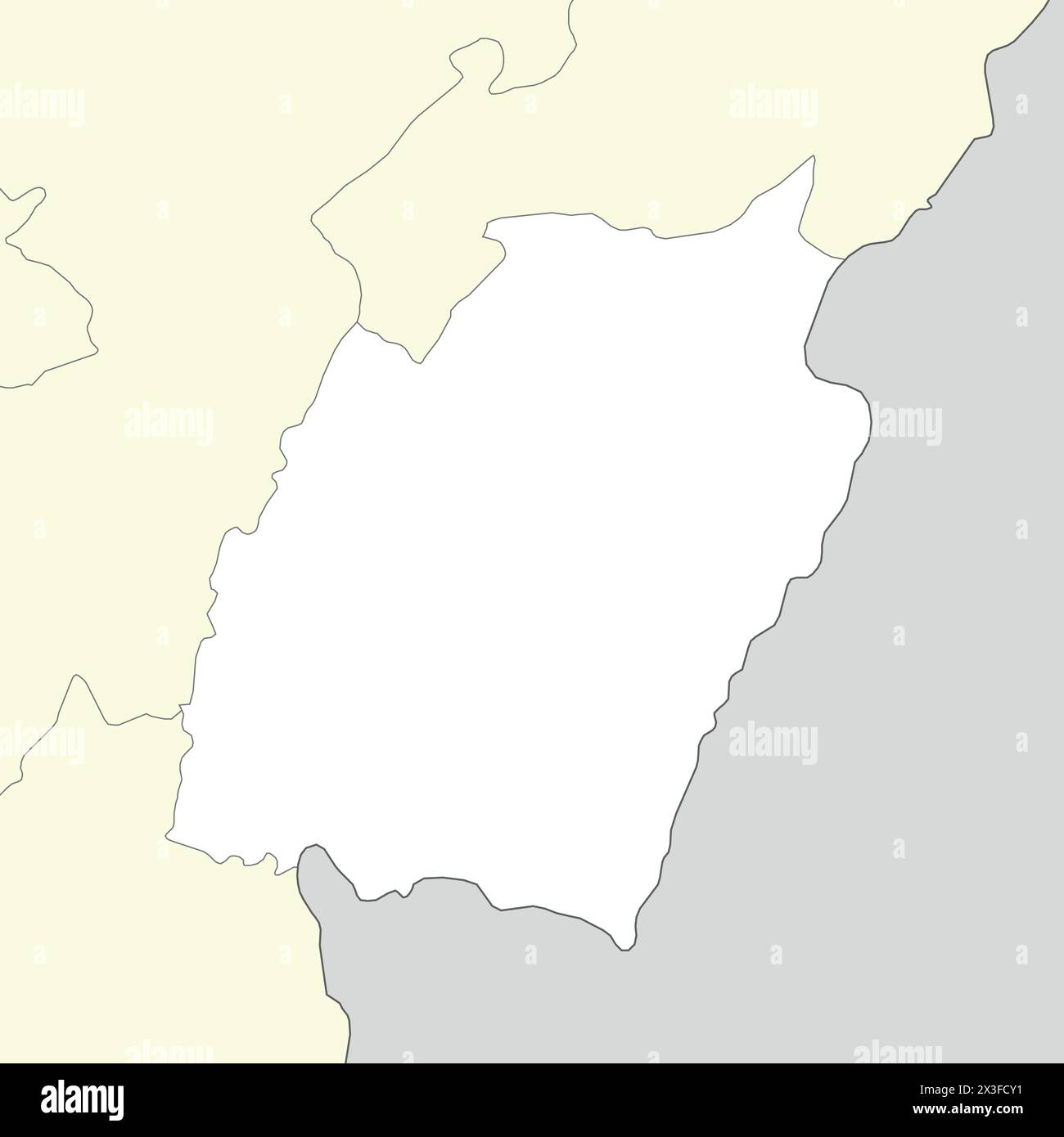 Lageplan von Manipur ist ein Bundesstaat Indien mit Nachbarstaat und Nachbarland Stock Vektor