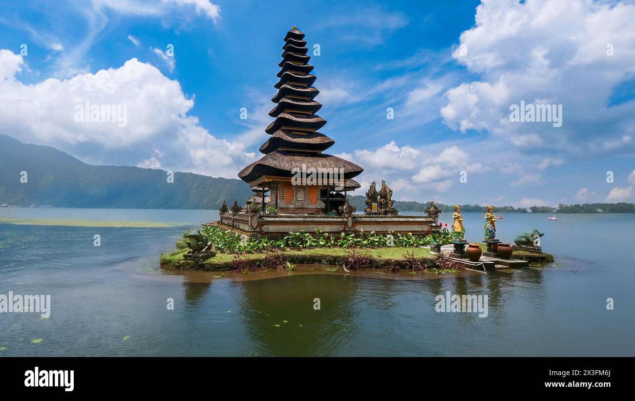 Wassertempel - Pura Ulun Danu Beratan, Bali, Indonesien Stockfoto