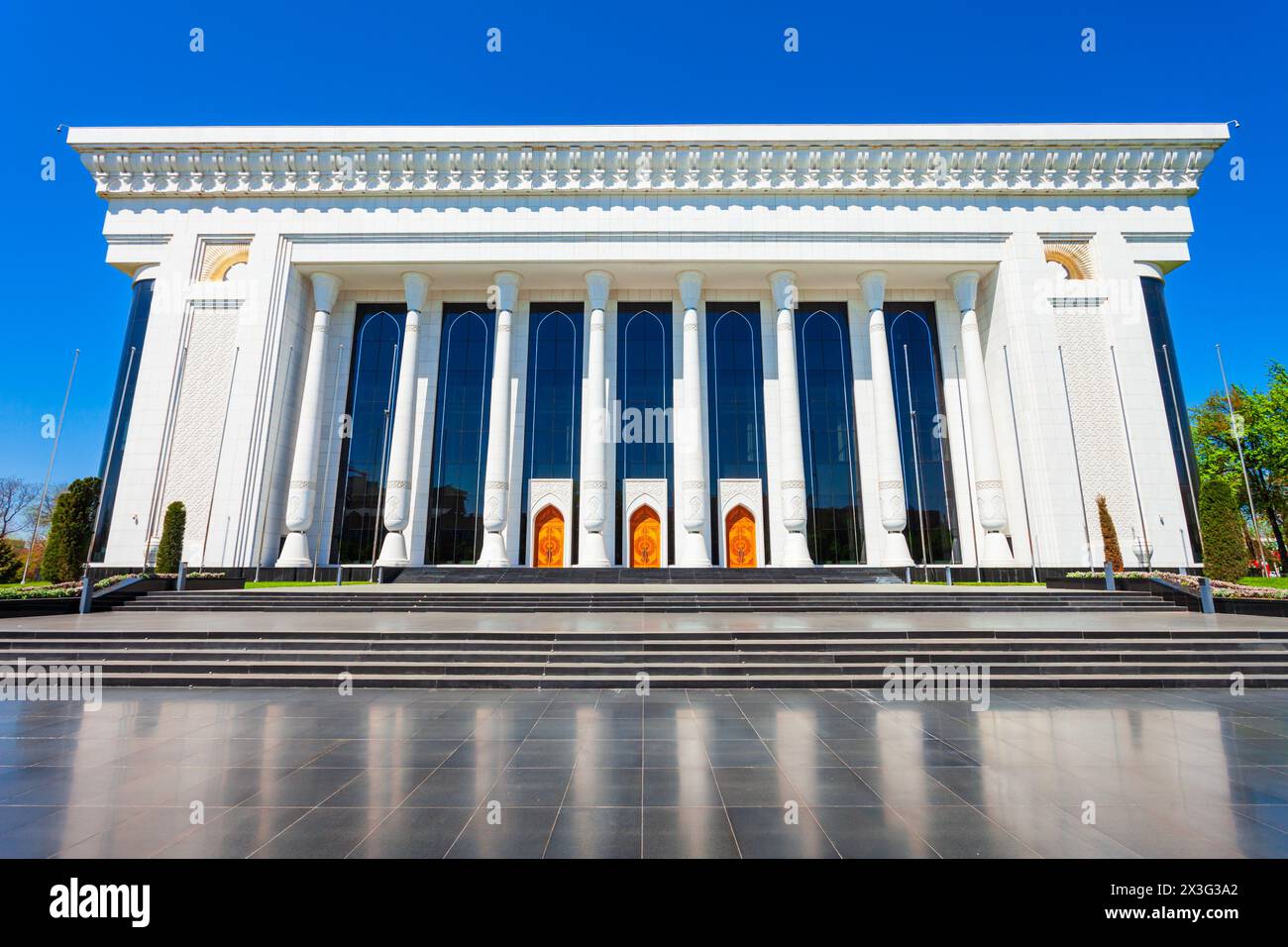 Palast der Internationalen Foren im Zentrum der Stadt Taschkent in Usbekistan Stockfoto