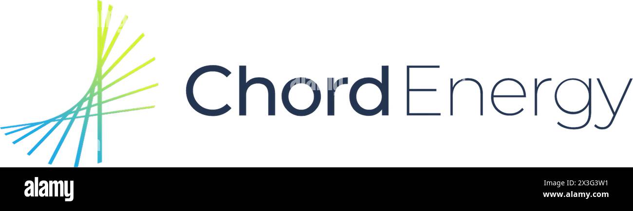 New York, USA – 9. März 2024: Logo der Firma Chord Energy Company, Symbol der Corporation, Illustrative Editorial. Stockfoto