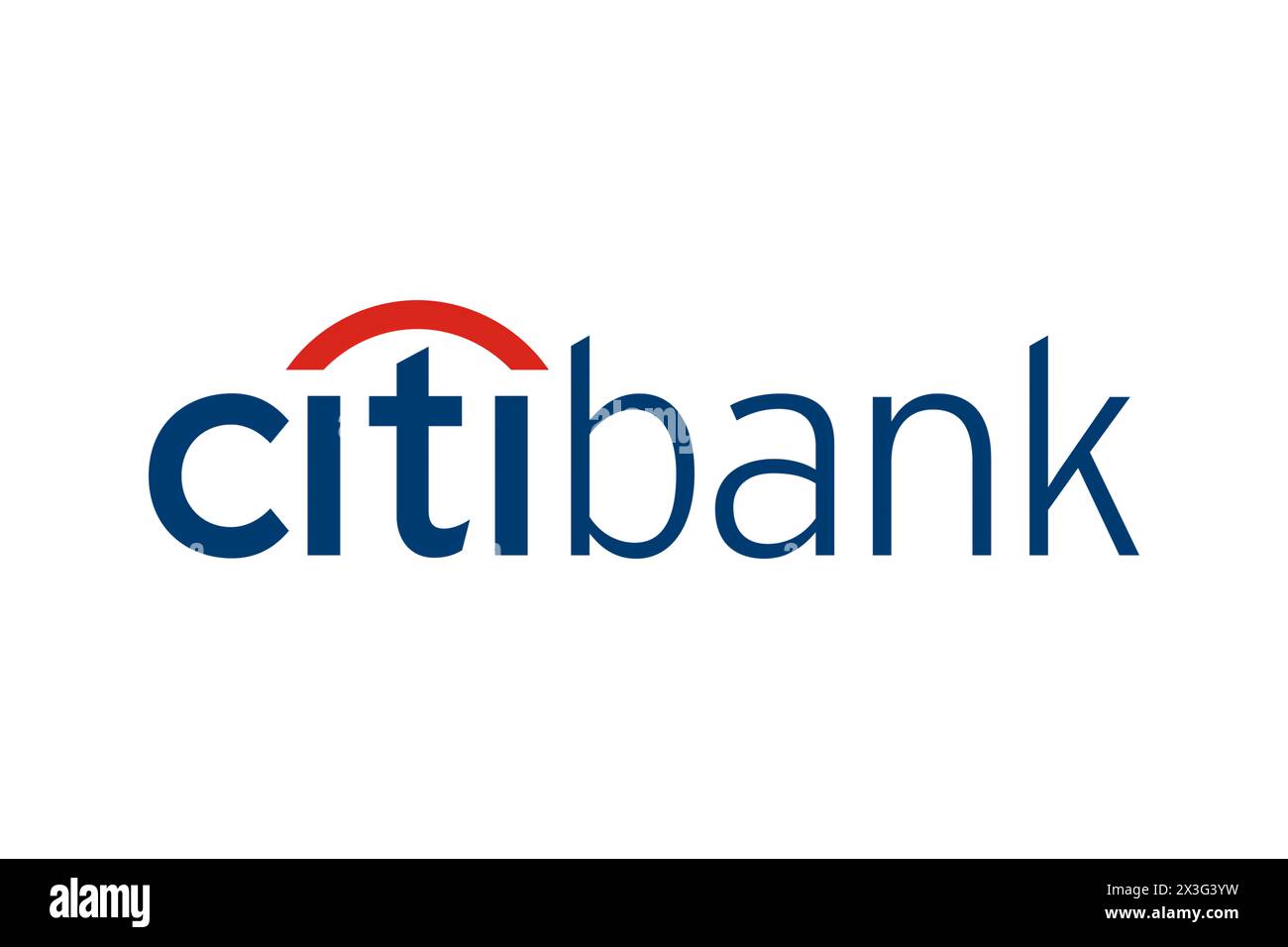 New York, USA – 9. März 2024: Citibank Company Logo, Corporation Icon, Illustrative Editorial. Stockfoto