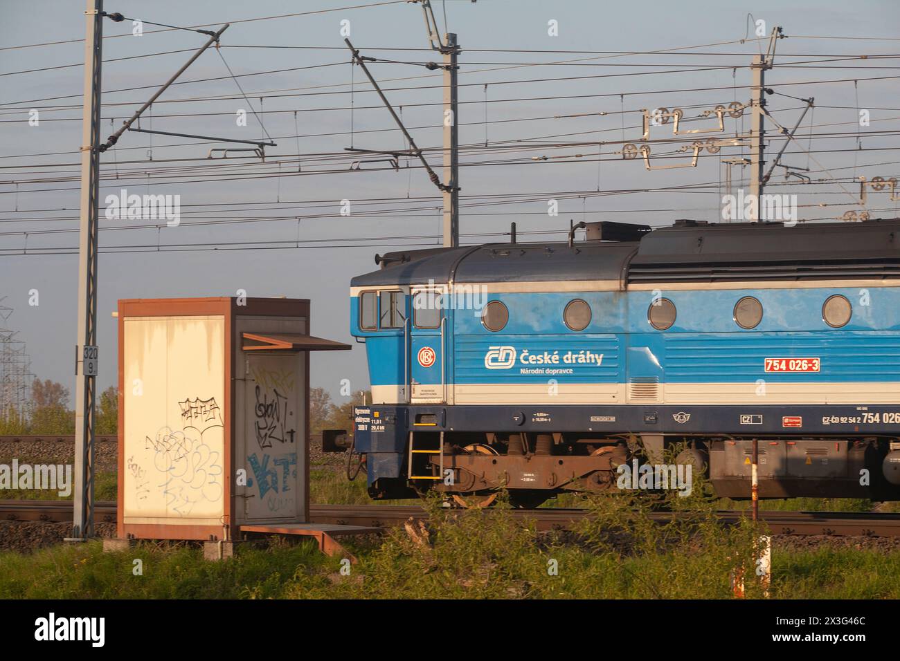 České dráhy Train, Danzig, Polen Stockfoto