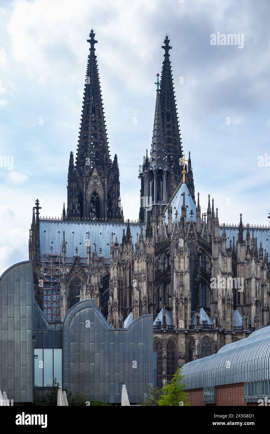 Vertikal des Kölner Doms, Köln, Deutschland Stockfoto