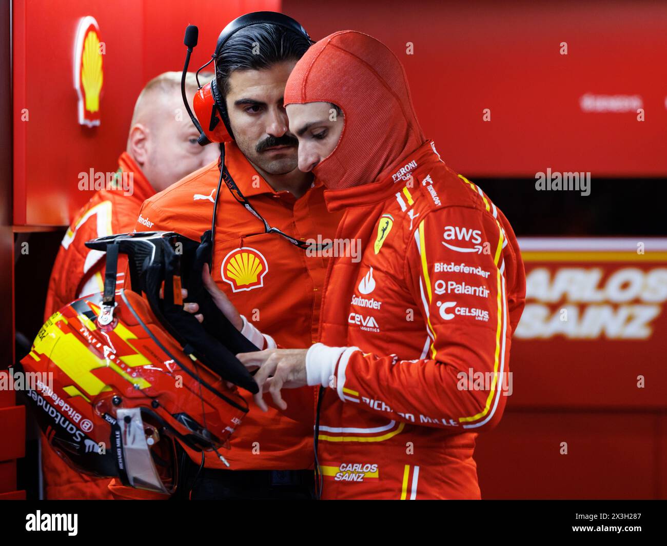 Suzuka Circuit, 5. April 2024: Carlos Sainz (ESP) von Ferrari während des Formel-1-Grand Prix von Japan 2024. Stockfoto